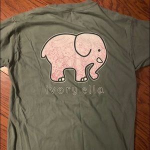 ivory ella Long Sleeve Cotton logo shirt